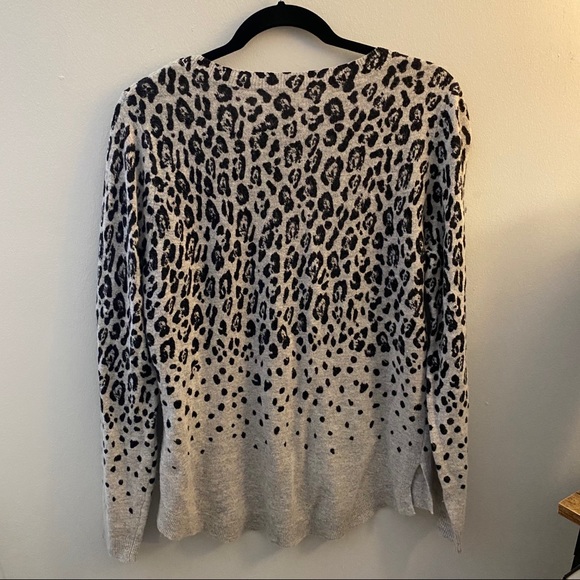 Rebecca Taylor Wool Blend Leopard Sweater - Picture 4 of 4